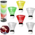 Peteca para badminton colors com 6 pecas 8x6,5cm