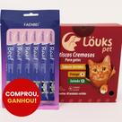 Petisco Cremoso Gatos Louks Caixa 48 Sabores Frango & Salmão + Brinde 6 Bisnagas Beef Petisco Cremoso Gatos Louks Caixa 48 Sabores Frango & Salmão + Brinde 6 Bisnagas Beef