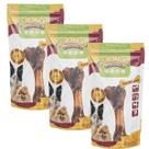 Petisco Osso Suino Defumado Premium Puresnacks 3 pacotes