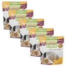 Petisco Para Cachorro Orelha Bovina Snacks Natural Kit 5un