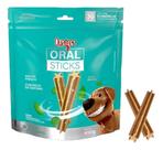 Petisco Quatree Oral Sticks Menta para Higiene Bucal Cães Pequenos 450g Petisco Quatree Oral Sticks Menta para Higiene Bucal Cães Pequenos 450g