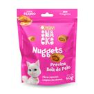 Petisco Quatree Snacks Nuggets para Gatos Bola de Pelo 60g