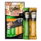 Petisco Sheba Cremoso Sabores Frango e Frango e Peixe Branco Gatos Adultos 4 Uni