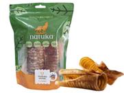 Petisco Traqueia Bovina 2 Uni Desidratado Mordedor 100% Natural Para Cães e Gatos - Natuka