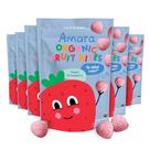 Petiscos de frutas Amara Organic Sweet Strawberry sem laticínios 21 g, 6 pacotes