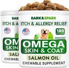 Petiscos Omega 3 para cães BARK & SPARK 360 com óleo de peixe para eliminação