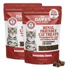 Petiscos para Gatos Dave's Pet Food Suporte Renal e para os Rins 2 Pacotes