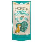 Petiscos para gatos MEOWEE! Savory Spoonables de pato, boi e coelho 4 un.