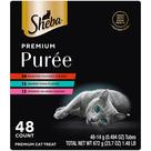 Petiscos para Gatos Sheba Premium Purê de Frango Assado 48 Unidades Petiscos para Gatos Sheba Premium Purê de Frango Assado 48 Unidades