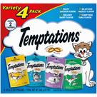 Petiscos para Gatos Temptations Classic - Crocante e Macio - Pacote com 4 (85g)