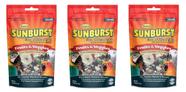 Petiscos para Pássaros Higgins Sunburst 3 Pacotes 425 ml Frutas e Legumes