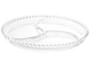Petisqueira 24 cm de cristal transparente Pearl Wolff - 27890 Petisqueira 24 cm de cristal transparente Pearl Wolff - 27890