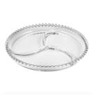 Petisqueira 24 cm de cristal transparente Pearl Wolff Petisqueira 24 cm de cristal transparente Pearl Wolff