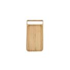 Petisqueira Bandeja Tabua de Bambu Retangular Alça 30cm Petisqueira Bandeja Tabua de Bambu Retangular Alça 30cm