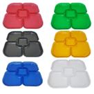 Petisqueira Colorida Reforçada para Churrasco - Organize Seus Petiscos com Estilo e Praticidade! Petisqueira Colorida Reforçada para Churrasco - Organize Seus Petiscos com Estilo e Praticidade!