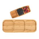 Petisqueira de Bambu Bandeja Petiscos Retangular Mek 259,5cm Petisqueira de Bambu Bandeja Petiscos Retangular Mek 259,5cm