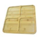 Petisqueira de Bambu Quadrada 30x30 cm