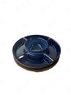 Petisqueira de Madeira com 5 Bowls de Cerâmica Azul UN0011 BTC Petisqueira de Madeira com 5 Bowls de Cerâmica Azul UN0011 BTC