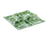 Petisqueira em Vidro com 4 Divisórias para Montar ou Decorar Mesa Casa Del Grande