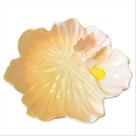 Petisqueira Flor Borboleta Rosa Decoração Mesa Posta 22cm