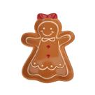 Petisqueira gingerbread marrom ceramica 2cm cromus