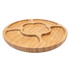 Petisqueira Grande 30x30cm Bambu Mesa Posta Cozinha - Mimo Style