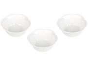 Petisqueira Molheira De Porcelana Flor Hauskraft Com 3 Peças 100ml 4x9,5cm