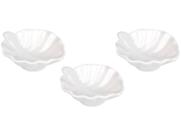 Petisqueira Molheira De Porcelana Folha Hauskraft Com 3 Peças 40ml 9,5x7,6x3cm Petisqueira Molheira De Porcelana Folha Hauskraft Com 3 Peças 40ml 9,5x7,6x3cm