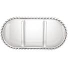 Petisqueira Oval Pearl (3 Divisórias) Cristal