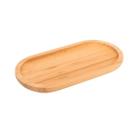 Petisqueira oval tábua bambu 31,5cm bandeja frios