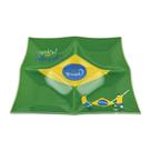 Petisqueira Quadrada de Vidro com 4 Divisórias Copa do Brasil Petiscos Torcida Brasileira Petisqueira Quadrada de Vidro com 4 Divisórias Copa do Brasil Petiscos Torcida Brasileira