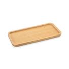 Petisqueira retangular bambu 37cm bandeja frios
