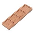 Petisqueira Tábua de Bambú Travessa de Petisco Retangular 33 x 10 cm - AMG