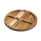 Petisqueira Teca Redonda 24cm com 4 Divisões Stolf