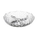 Petisqueira Vidro 4 Divisórias Redonda Porta Petiscos 18,5cm Servir Petiscos E Frios Decorativo