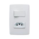 Petra Interruptor 1P+ Tomada 2P+T BR Mectronic
