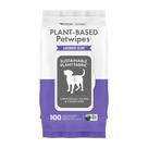 PetWipes Petkin, 100 toalhetes à base de plantas para cães e gatos, lavanda