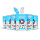 PetWipes Petkin, 200 toalhetes à base de plantas, 6 unidades para cães e gatos