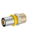 Pex gás conector fixo macho 16x1/2 rosca macho