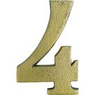 Pexcel Numero Colonial Bronze 4 - Kit C/10 Pc