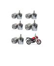 Pezinho De Guidao De Moto Pcx 150 2018 2020 Cromado Kit C/5