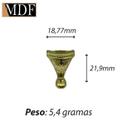 Pezinho Medio para Caixa e Bandeja Dourado