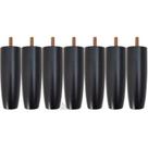 Pezinho Para Cama Box Casal Kit 6 Unidades Pé Pes para móveis 12cm Casal Solteiro