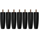 Pezinho Para Cama Box Casal Kit 6 Unidades Pé Pes para móveis 12cm Casal Solteiro