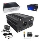 Phantom Power 110v Cabo Xlr Fonte De Alimentação P Microfone