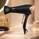 Philco Secador de Cabelo PSC2450 Gold 2200W Bivolt Íons Tourmaline 2 Velocidades 3 Temperaturas Jato de Ar Frio Bocal Difusor e Concentrador