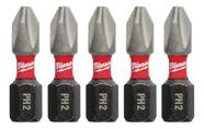 Phillips Ph2 Milwaukee 48-32-4601 1 Pol. 5 Unidades. Pedaços Phillips Ph2 Milwaukee 48-32-4601 1 Pol. 5 Unidades. Pedaços
