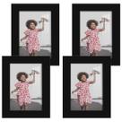 Photo Frame Renditions Gallery 9x13 cm, conjunto de 4 madeiras maciças pretas Photo Frame Renditions Gallery 9x13 cm, conjunto de 4 madeiras maciças pretas