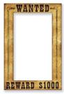 Photo Fun Frame Beistle Western Wanted Authentic Wild West