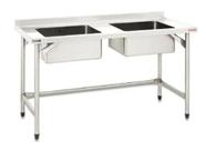 Pia 150x65x90 Inox com 2 Cubas 50x40x25 Fritomaq Pia 150x65x90 Inox com 2 Cubas 50x40x25 Fritomaq